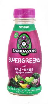 organic juice Supergreens with Kale and Ginger