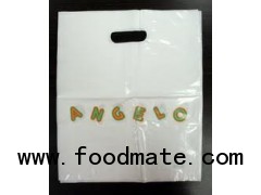 Die cut plastic bag