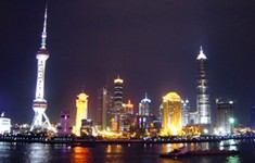 China skyline night