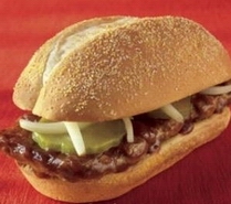 McRib sandwich