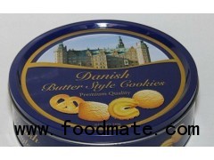 Round Tin Box for cookies / round cookies tin box