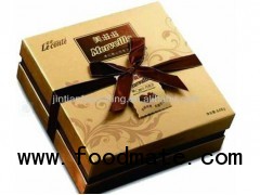 elegant chocolate box with compartments