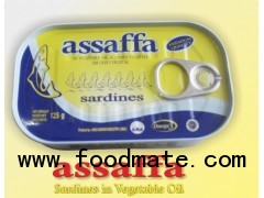 Sardines in Vegetable Oil 125gr