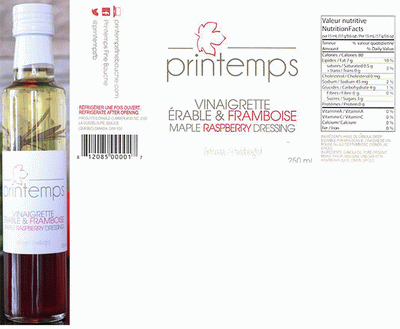 Printemps brand Dressings