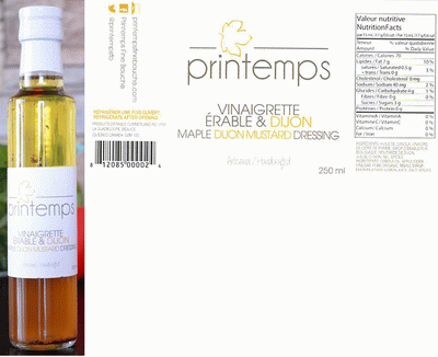 Printemps brand Dressings