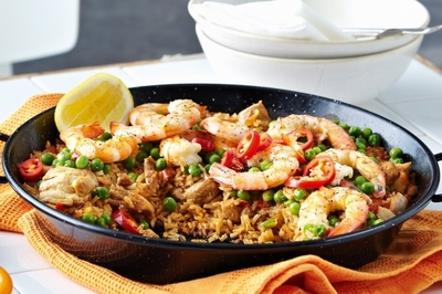 prawn paella