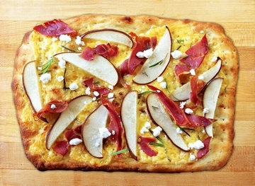 Pear flatbread