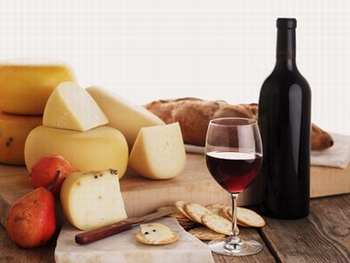 wine and cheese