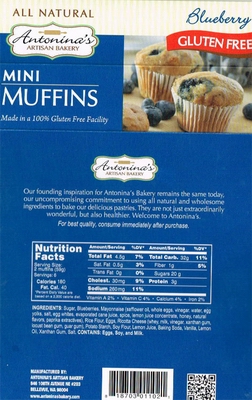 Gluten Free Blueberry Mini Muffins