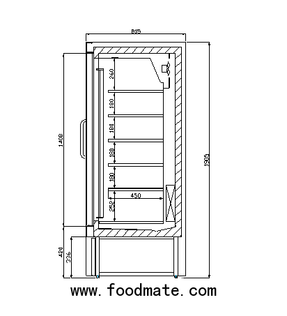 PLUG-IN GLASS DOOR CABINET DDB