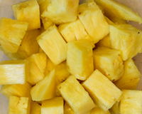 fresh-cut pineapple