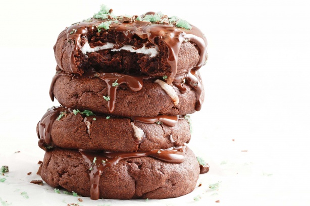 Choc-mint cookies