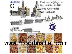 automatic breakfast cereal corn flakes extruder processing line