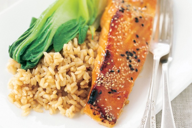 Miso-glazed salmon