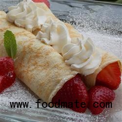 Creamy Strawberry Crepes