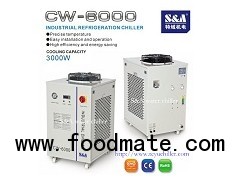 CW-6000 water chiller with compressor refrigeration