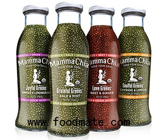 Organic Chia & Greens beverage