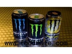 Monster-Energy Drinks, Powerade Energy Frinks and 5-hour Energy Drink in Different Flavours