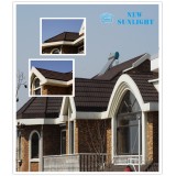 Stone Coated Metal Roofing Tiles / Color Stone Coated Steel Roofing Sheets