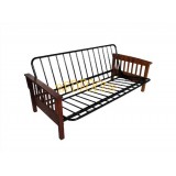 Modern Folding Bed With Wooden Armrest BED-M-1401