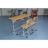 Mold Plate Double Height Adjustable School Desk