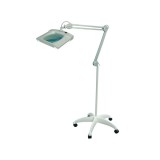 Square Magnifier Lamp On Floor Stand