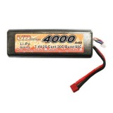 China Battery Manufacturer 7.4V/4,000mAh Lithium Polymer Battery Pack For RC Cars With 30c Continuou