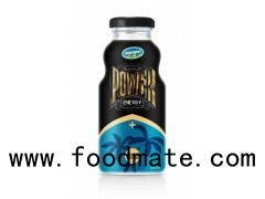 Glass Bottle Energy Drink Power Energy Drink With Coconut Pulp