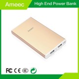 China Shenzhen Factory Iphone Fast Charging 8000mAh High Capacity Power Bank Golden Ameec AMJ-M101S