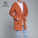 Tied Waist Men Coat