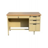 Unilateral Drawers Office Desk With Stand Foot Single Side Drawers MDF Board Foot Treadle Computer D