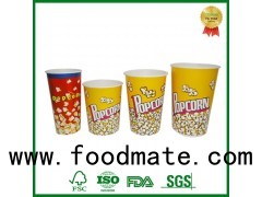 Paper Carton Tubs For Cinema Party Popcorn Packing To Go