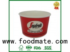 Disposable Cardboard Paper Ice Cream Tub With Lid And Spoon