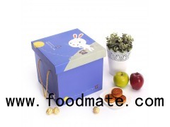 Corrugated Cardboard Storage Wine Box With Plastic Handle Glossy Lamination Shipping Box For Beer Ca