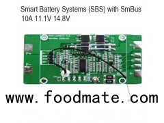 Li-ion 3S 11.1V 10A (12.6V) Smart Battery PCM BMS With SMBUS （BQ Chip)