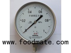 (Y-200B-F)200mm Lower Mount Stainless Steel Pressure Gauge M20*1.5,G1/2'',1/2'' 