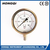 (Y-100B-F、Y-100B-FZ)100mm Lower/back Mount Stainless Steel Pressure Gauge M20*1.5,G1/2'',1