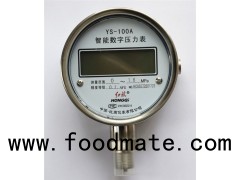 (YS-100A) 100mm LCD Display Lower/Back Mount Stainless Steel Digital Pressure Gauge With Electric Ou