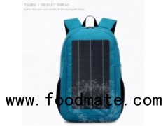 8W Waterproof Solar Powered Charging Panel Backpack