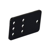 CNC Machining Black Anodized Idler Pulley Plate For V-slot Rail