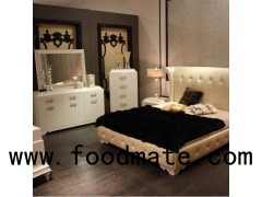 Post Modernism High End Crystal Frame Double Bed