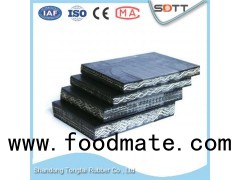 DIN Standard China PVG Solid Woven Flat Rubber Conveyor Belting For Heavy Industry