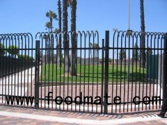 Ornamental Outdoor Entrance Metal Yard Fence Gates