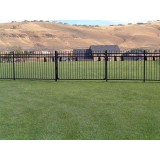 Decorative Black Aluminum Front Garden Gates