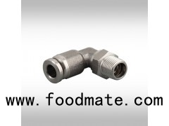 Stainless Steel 90 Degree union Elbow Pneumatic Push To Connect Air Fittings Corrosion Resistan