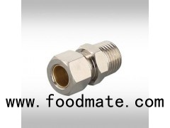 Brass Compression Straight Coupler Pneumatic Tube Fittings Factory Supply OEM with top Quality and B