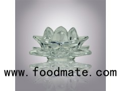 Tea Light Holders Clear Glass|machine Made Lotus Flower Candle Holders Wholesale