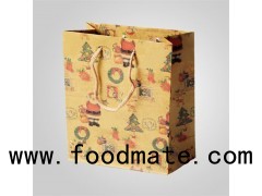 Promotional Heavy Duty Kraft Gift Paper Bag Packaging With Handle Printing