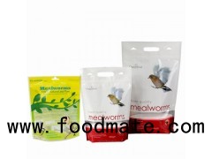 Bottom Gusset Plastic Flexible Packaging Ziplock Bag For Bird Food