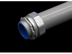 Straight Liquid Tight Connector Zinc Die Cast Flexible Conduit Fittings With Plastic Insulation